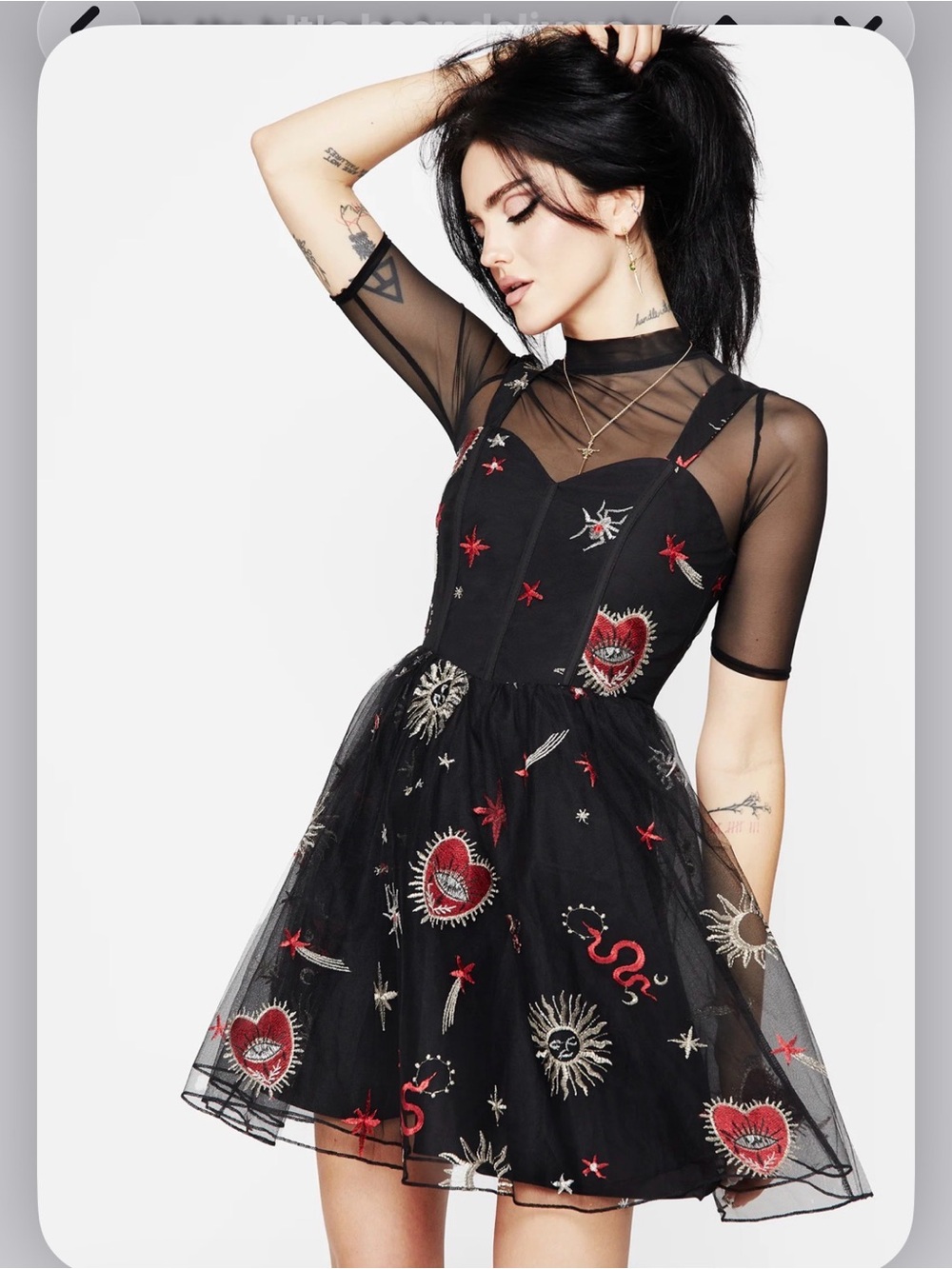 Disturbia Bloodlust Cami Corset Mini Dress